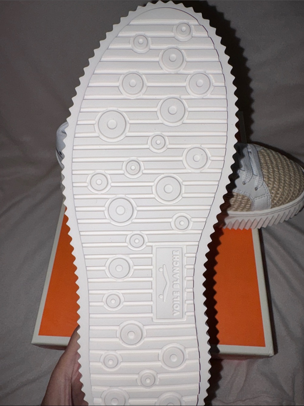 NWT VOILE BLANCHE LIPARI Sneaker in CREAM-WHITE - Picture 15 of 15
